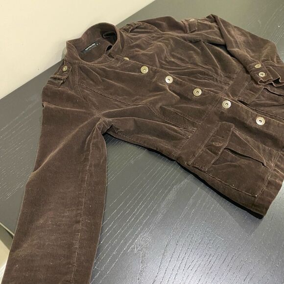 Calvin Klein Women’s Stretch Brown Suede Jacket - Picture 5 of 6